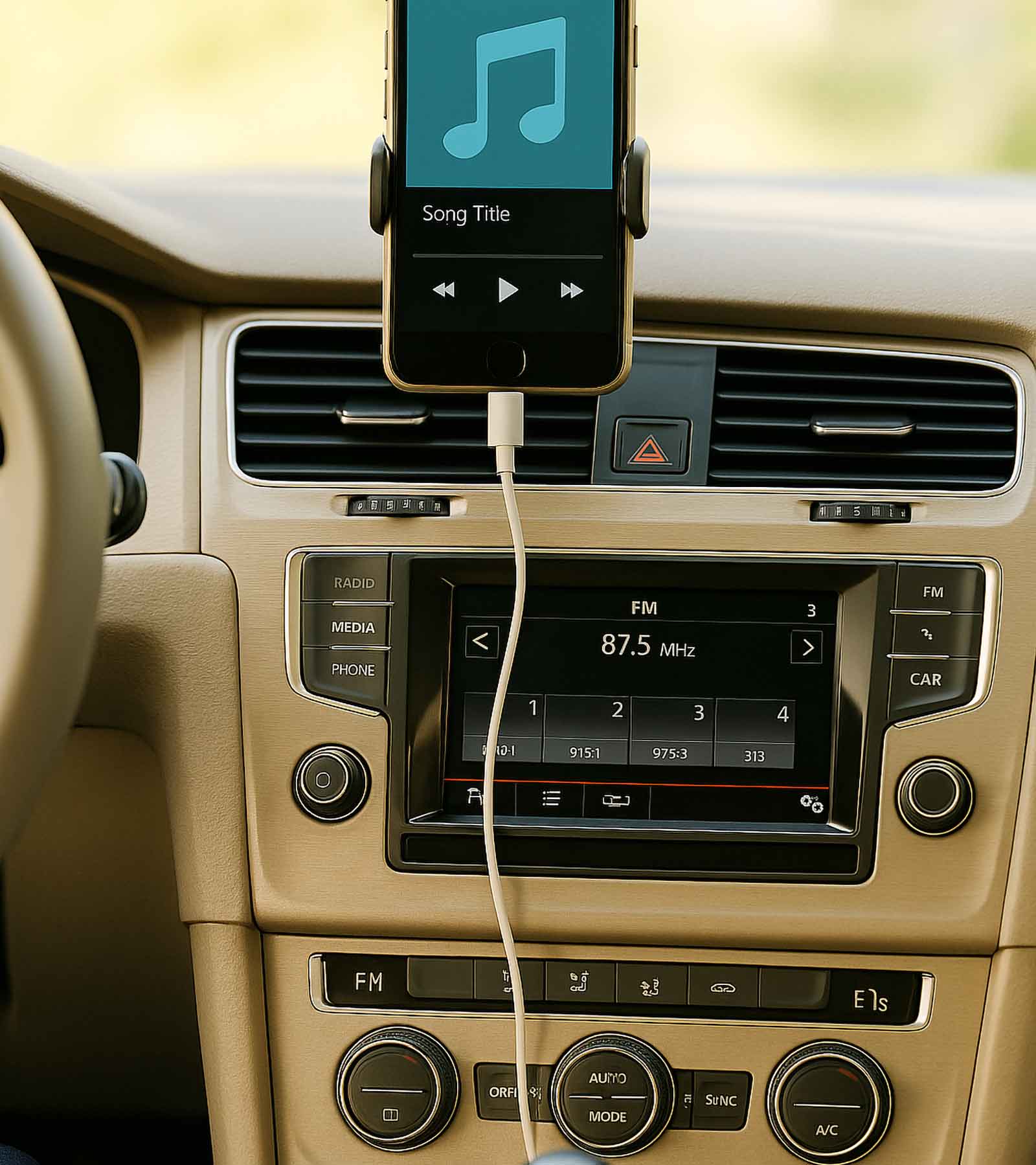 Kopfschmerzen im Auto – Musikhören