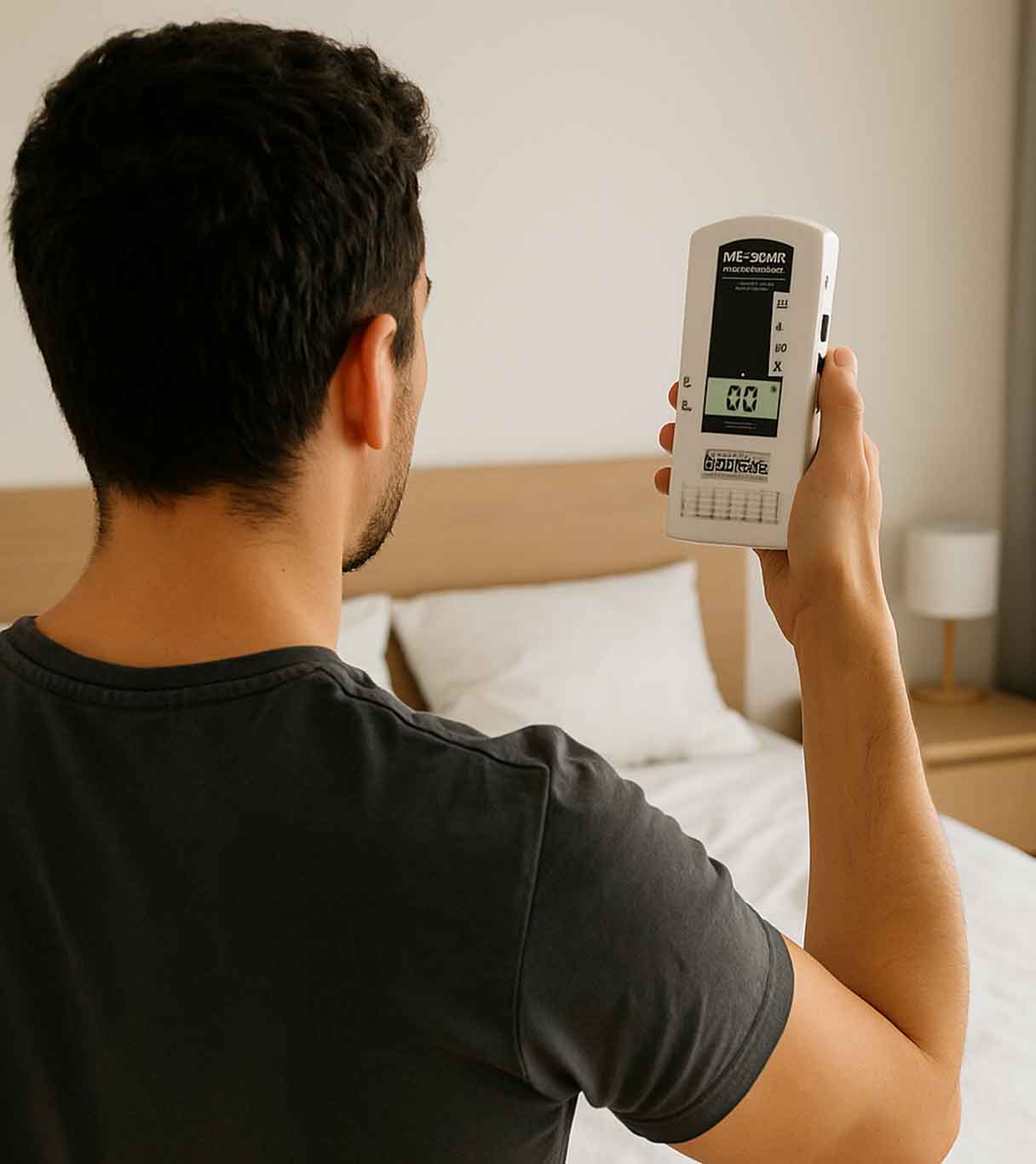 Elektrosmog_Messung_Experte Baubiologe bei Elektrosmog-Messung